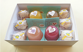 ゼリーとレモンケーキの箱詰め